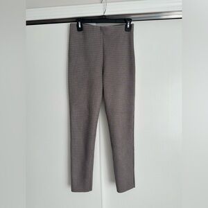 Zara Women's Brown and Navy Checkered Pants